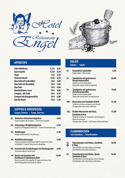 Speisekarte 2026 Vorschau